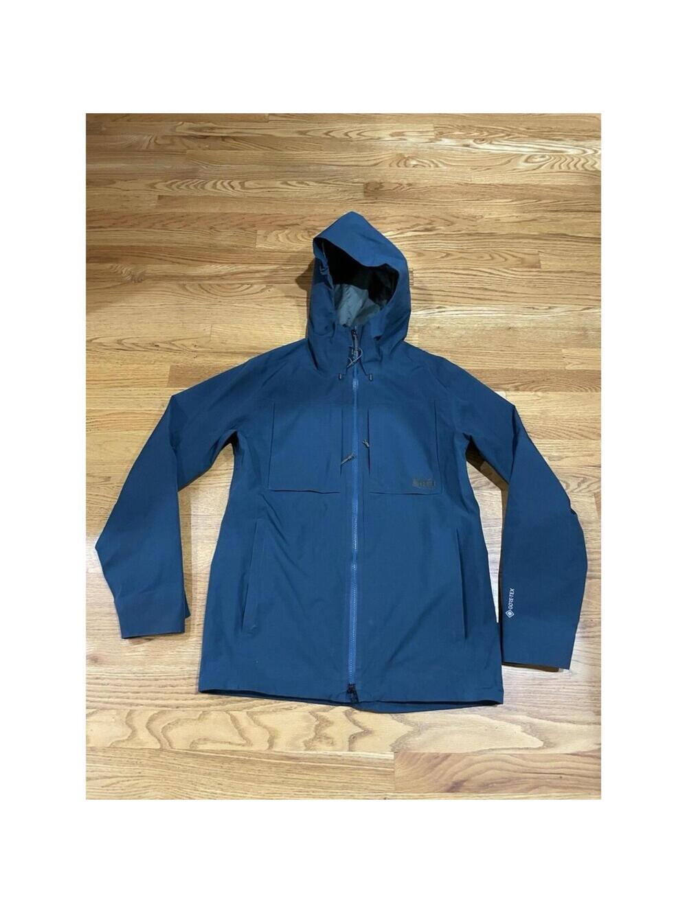 REI Co-op First Chair GTX Jacket Men’s Size Small Teal (Green Blue) Hiking